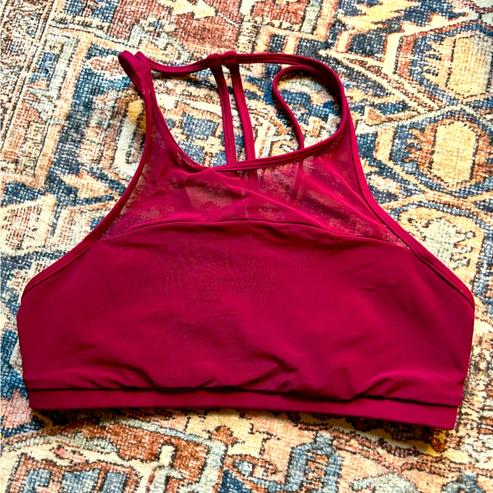 Lululemon burgundy sports bra